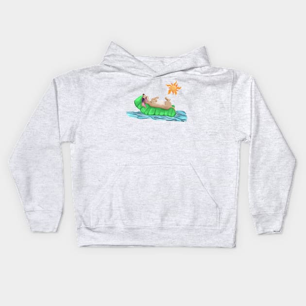 Dog Days of Summer Kids Hoodie by BrittaniRose